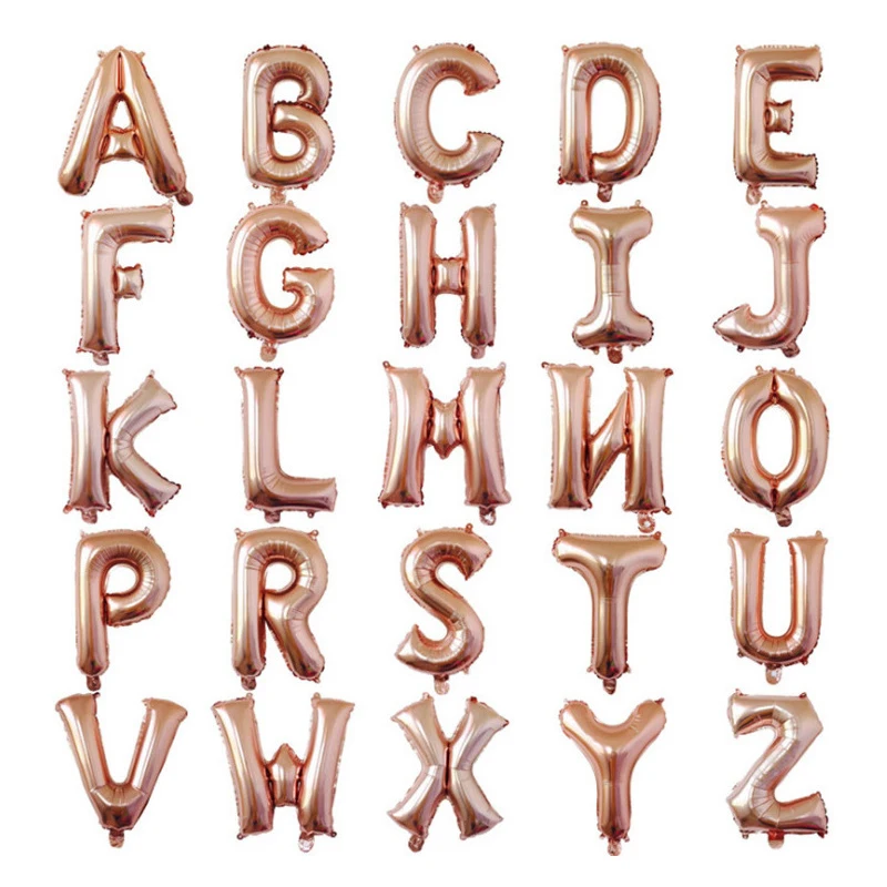 Шары A-Z фольги 40 дюймов, 26 букв