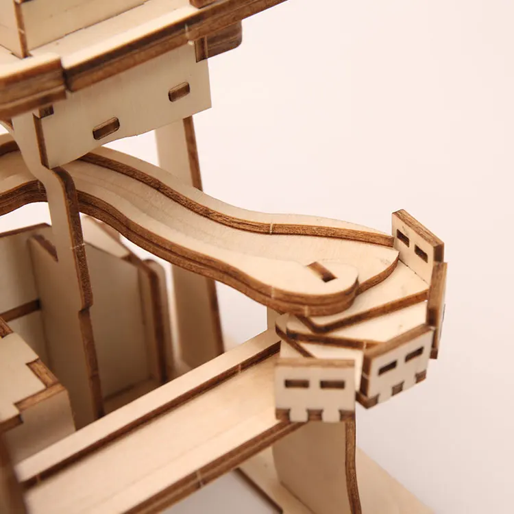 Лидер продаж новый дизайн головоломка FSC и EN71 Marble run набор для строительства детские игрушки развивающая трехмерная деревянная ручной