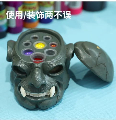 Skull Design Tattoo Ink Cap Holder Stand Tattoo Pigment Cup Holder Permanent Makeup Tool For Microblading And Tattoo Accessories