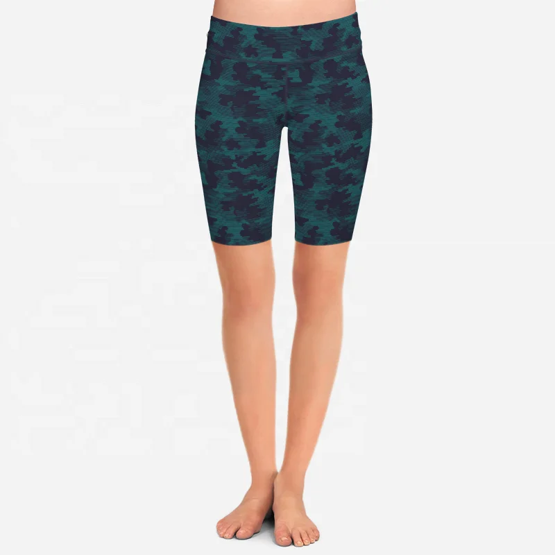 2021 custom Camo printing bike shorts High Waisted Mountain Bike Cycling Shorts With Logo