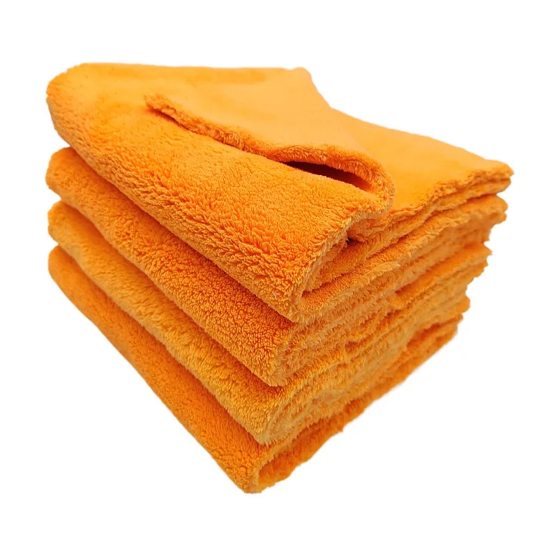550gsm 500gsm 40x40cm Super Soft Simple Houseware Microfiber Cleaning Cloth Edgeless Coral Fleece Car Towel