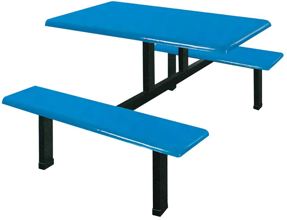 High quality fiber glass  canteen furniture canteen table and chair extendable dining table