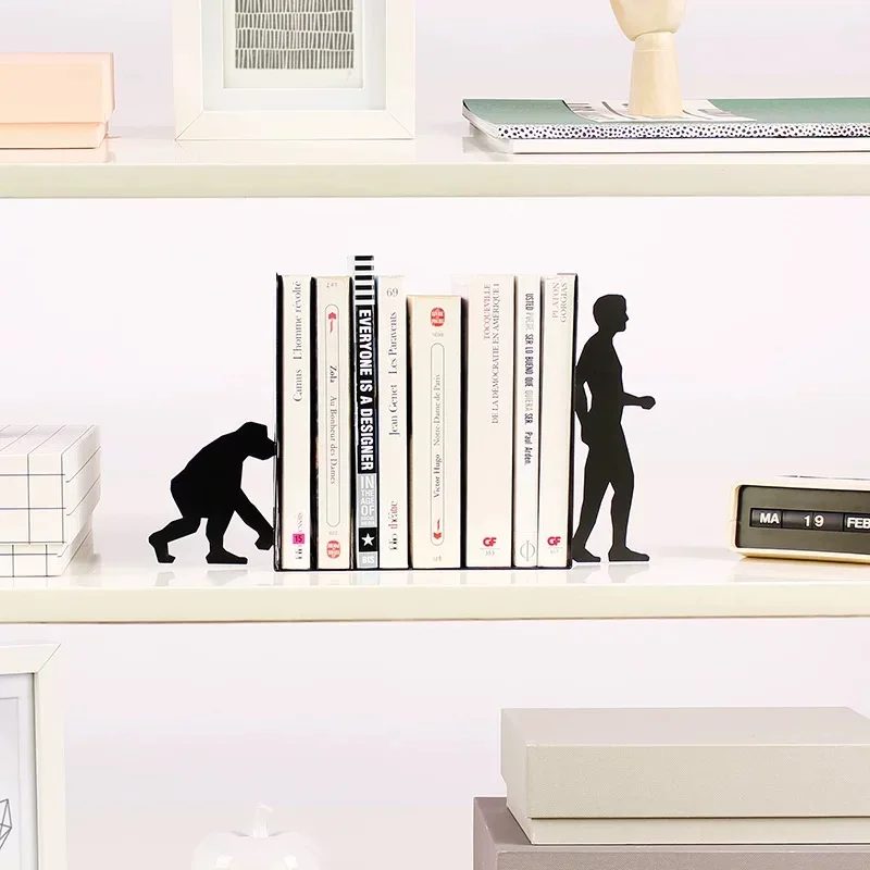 Индивидуальная оптовая продажа креативные металлические подставки для книг выращивания черные современные декоративные лазерной резки