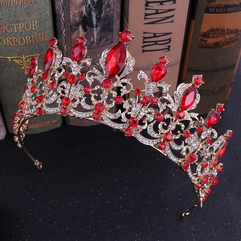 Оптовая продажа самые популярные аксессуары для волос из цинкового сплава тиара на голову Королевская корона невесты женщин и