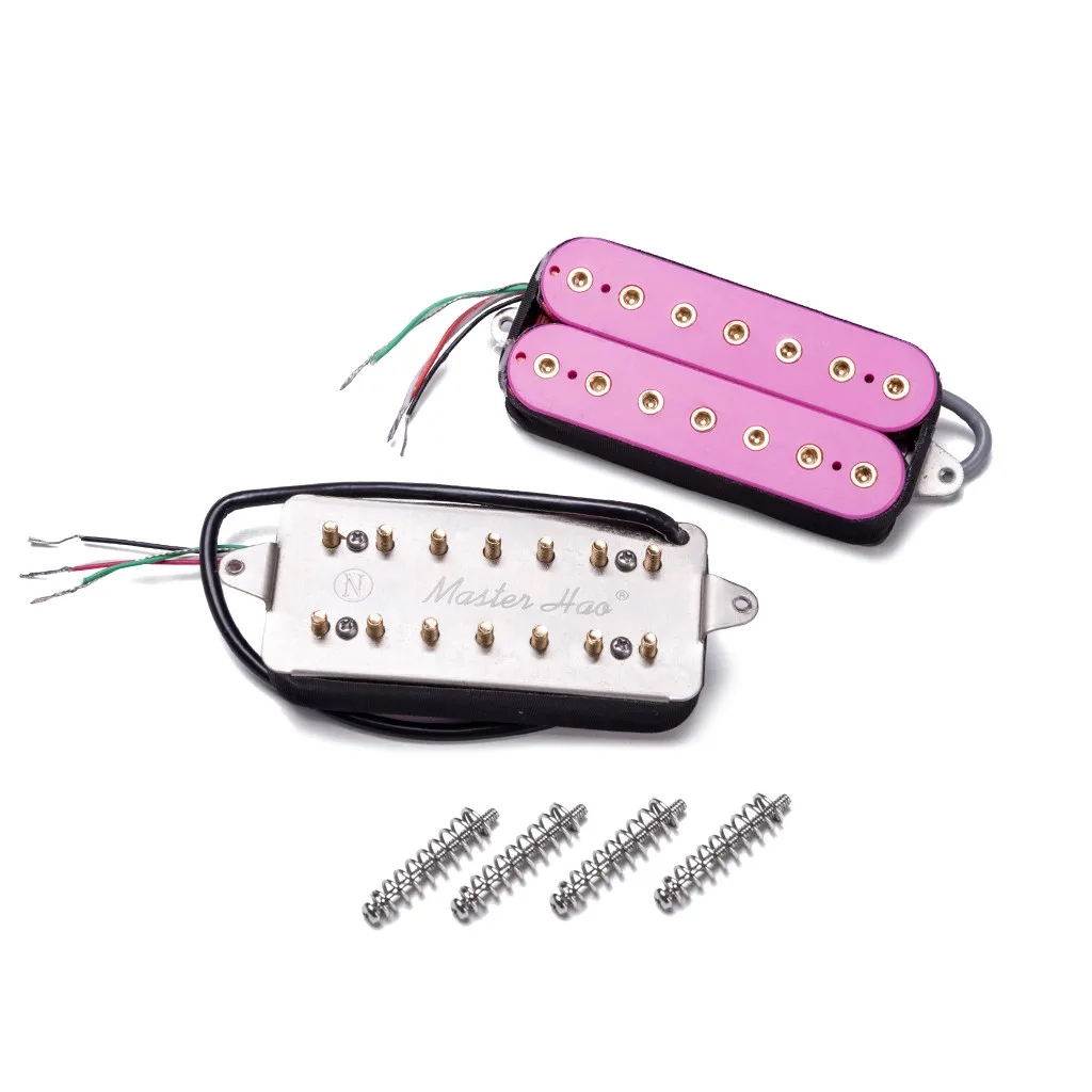 Высокое качество семь струн AlNiCo V Двойная Катушка шея и мост Набор Hunbucker pickups