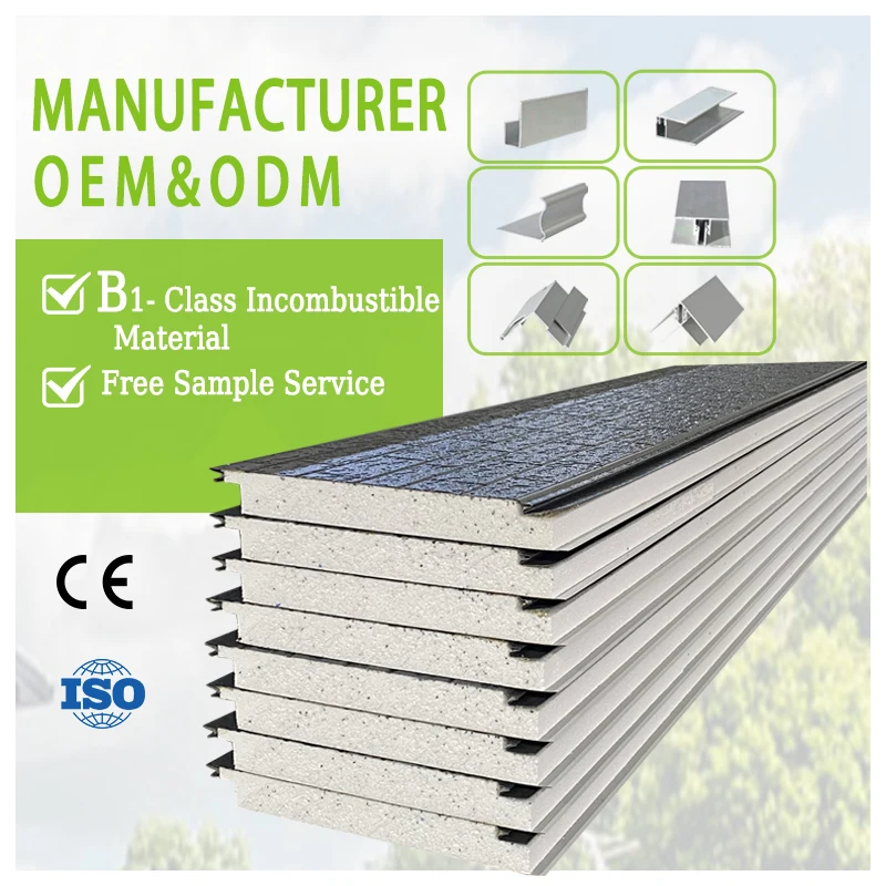 Fireproof Eps Xps  Roof Sandwich Panel Polystyrene Insulation Boards For Cool Room Panel