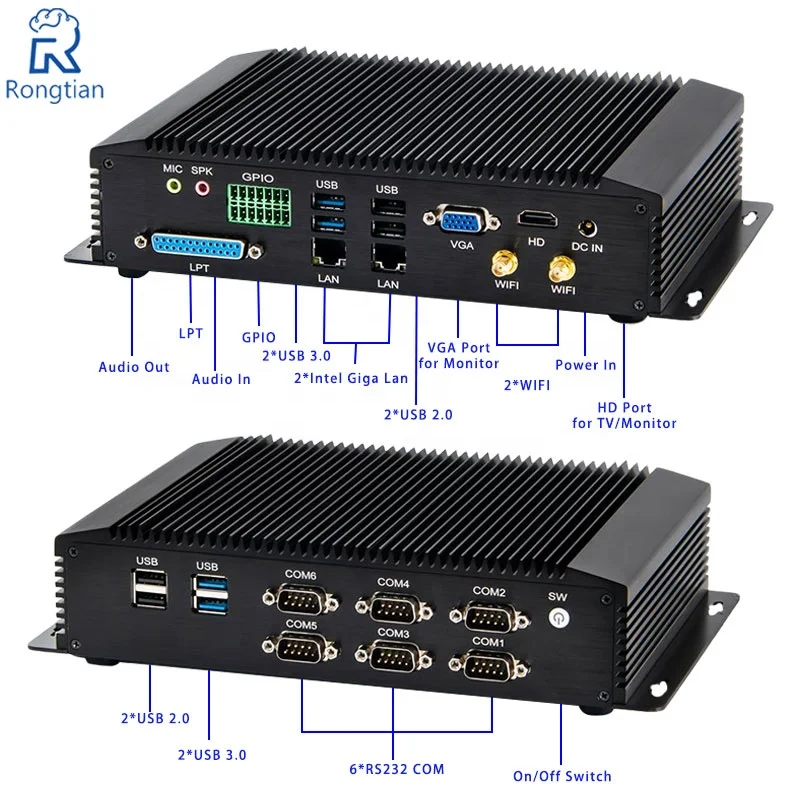 Процессор Linux Intel Core i7 4650U, двухъядерный, четыре потока, кэш 4 Мб, промышленный ПК Windows I7 для Road и Bridge Toll