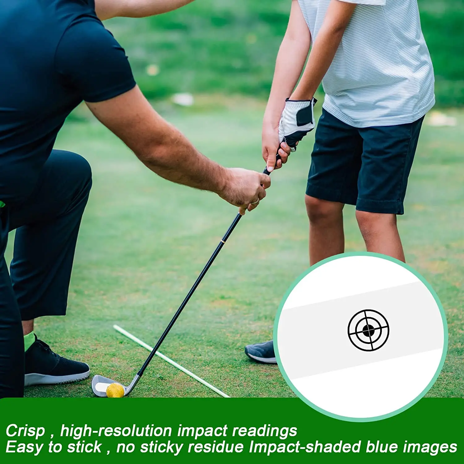 Sensitive Golf Driver Impact Tape Labels Custom waterproof labels  removable durable adhesive stickers  Label Sticker Printing