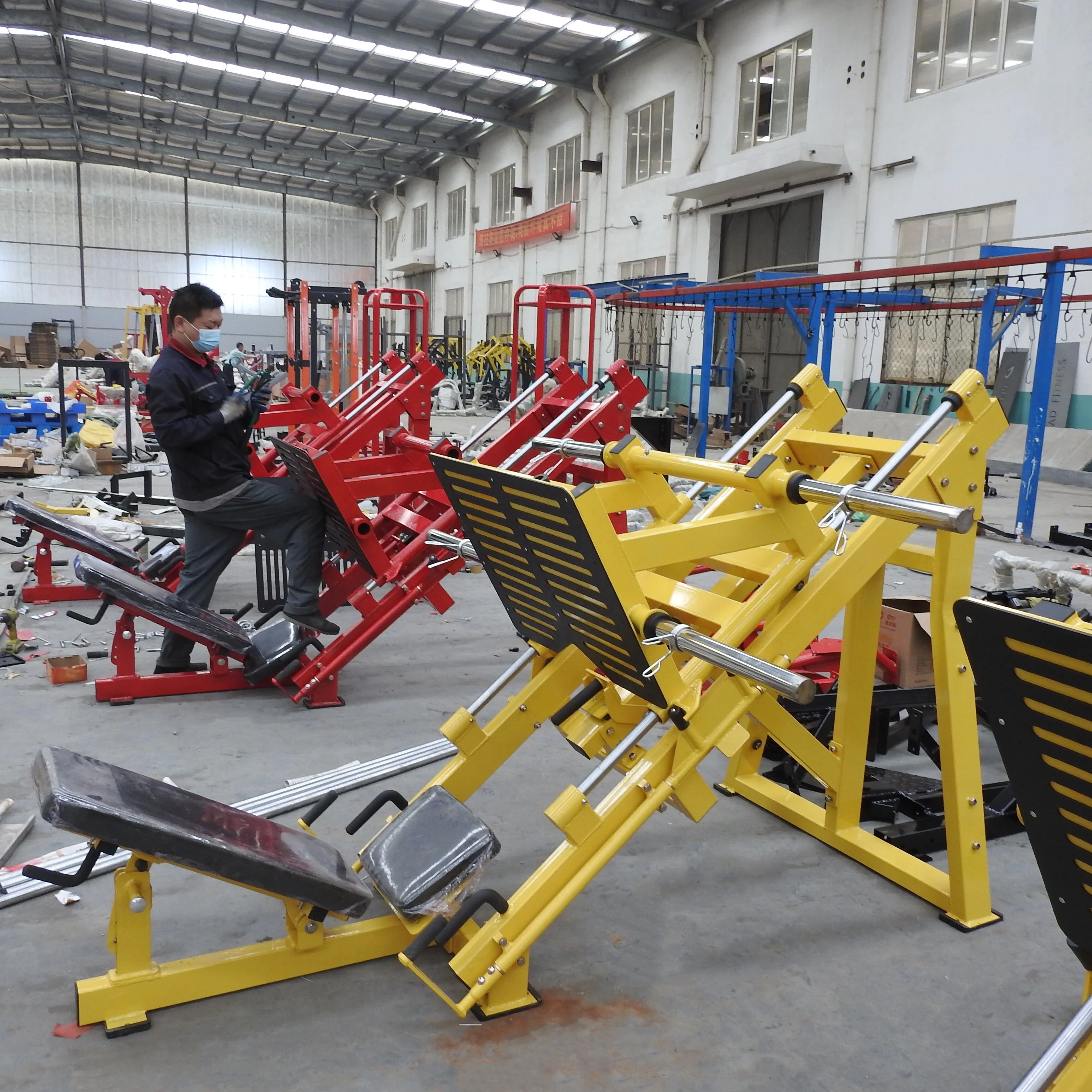 Custom Hammer Linear Leg Press Long Life Commercial Fitness 45 Degree Leg Press Machine