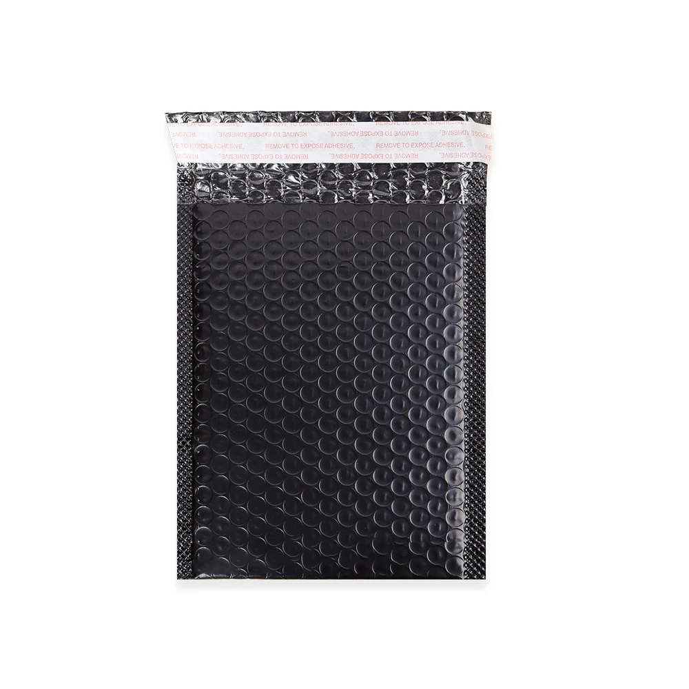 In Stock Shipping Padded Envelope Waterproof Postage Packaging Bags Eco Friendly Black Poly Bubble Mailer