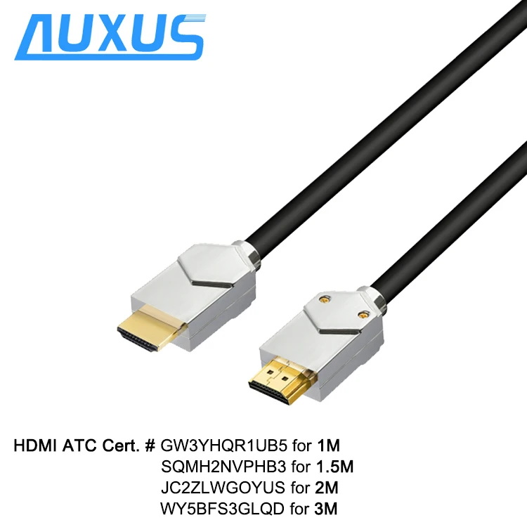  Сертифицированный Высокоскоростной HDMI-кабель YUV444 3D 8K @ 60 Гц 4K 120 48 Гбит/с золотой для
