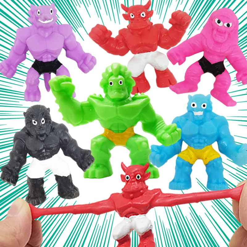 TPR Soft Glue Monster Shape Squeeze Toy Stretch Shrink and Shift Decompression Pinch Stress Relief Toys