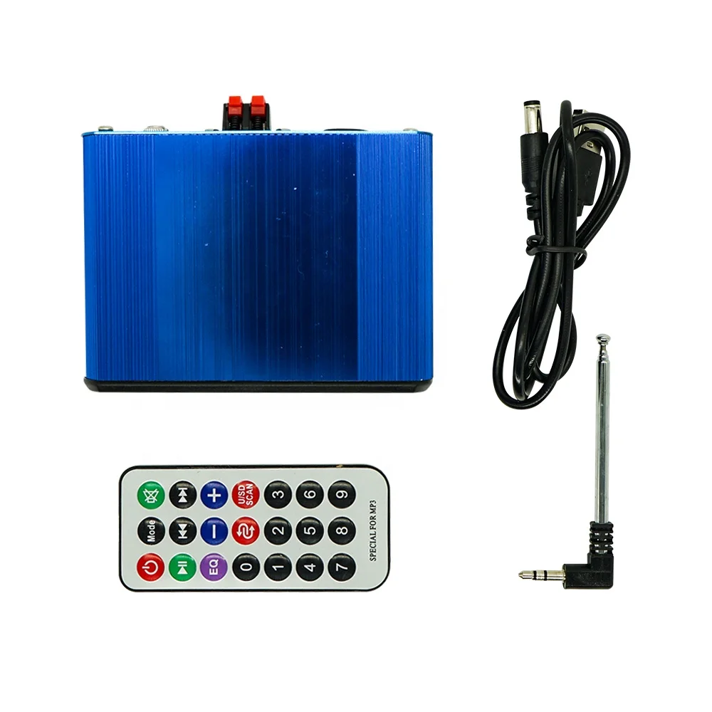 Wireless MP3 Player Module Box DC 7V-16V Amplifier 2X25W With FM Radio 87.5Mhz-108Mhz