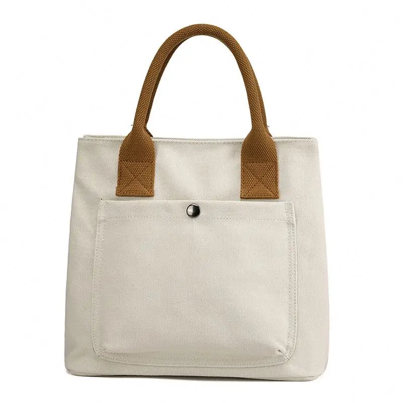 Korean Style Eco Friendly Heavy Duty Canvas Tote Bag