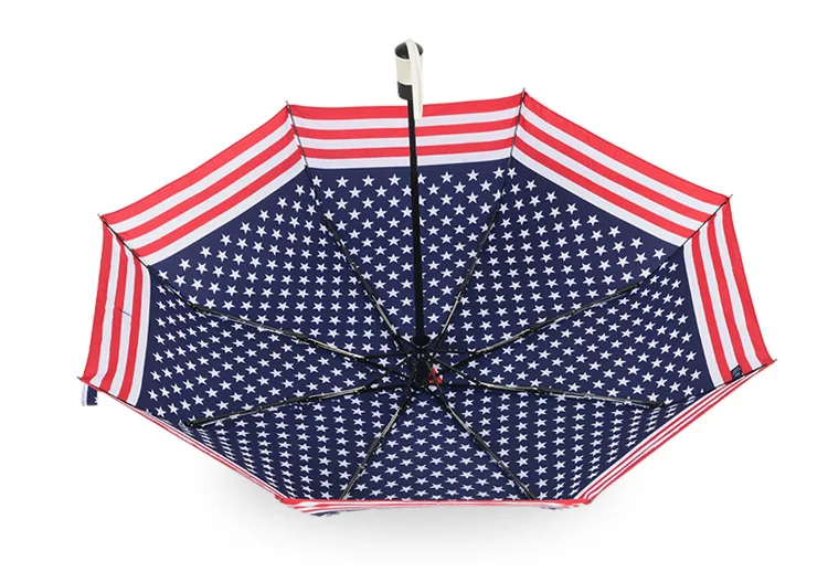 3 fold umbrella print flag umbrellas automatic opening umbrella windproof