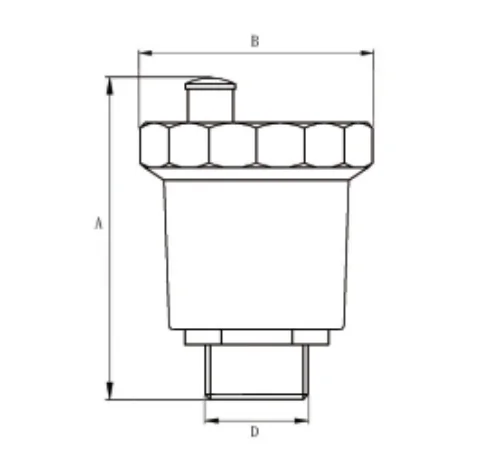 TMOK DN15-DN25 Chroming Plated Male Threaded Brass Air Release Vent Valve