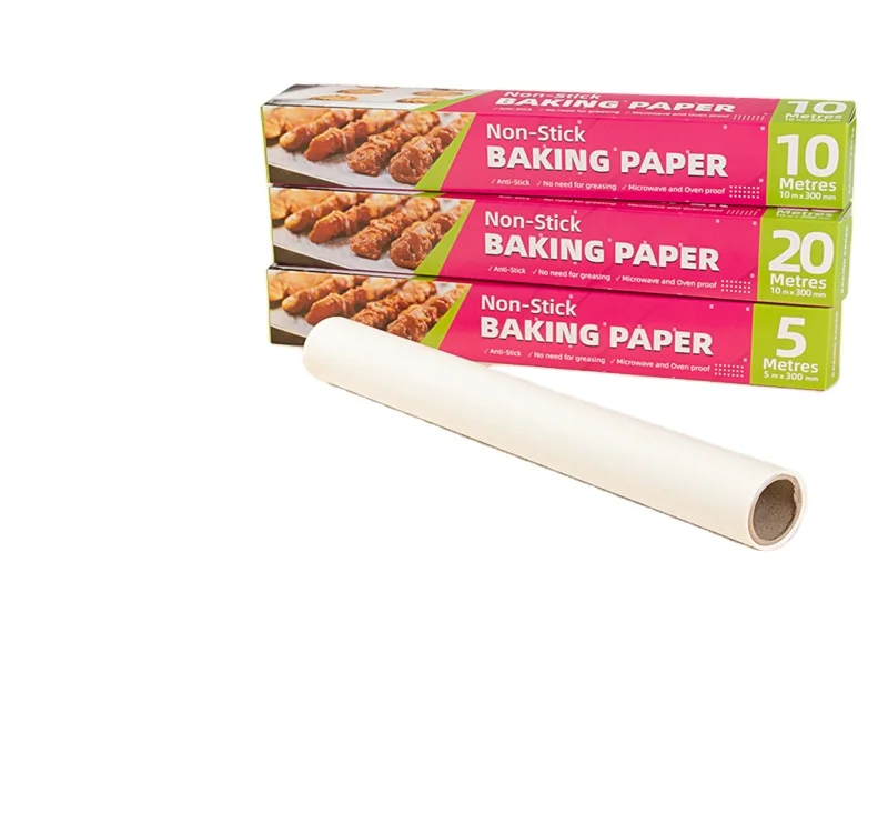 Barbecue Paper, Silicified Biscuit Baking Paper Wrapping Paper Food Package Customized Wholesale Boxed Disposable Silicone Brown
