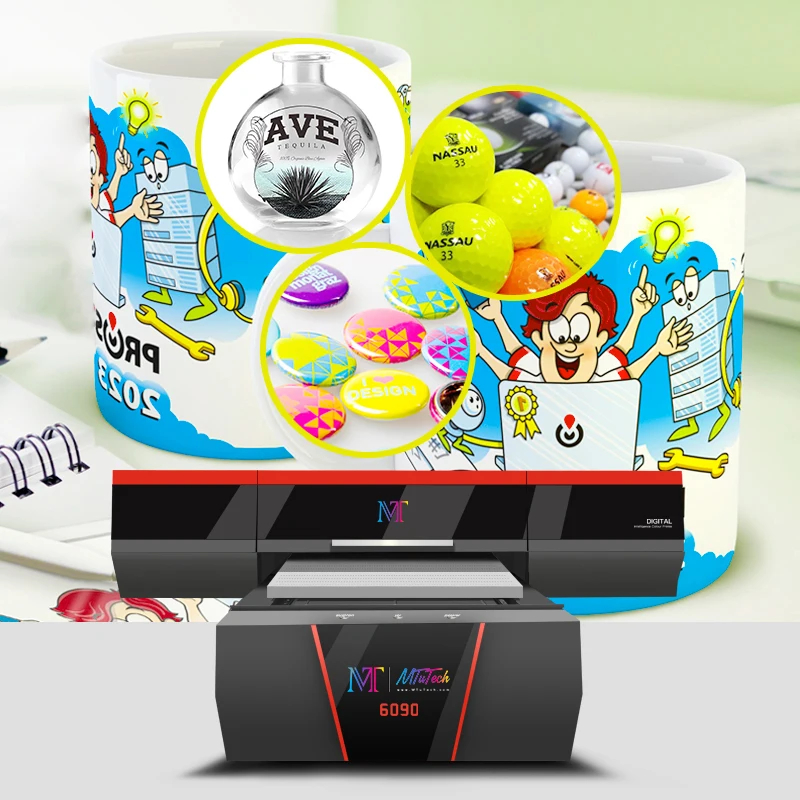Big Sale Led UV Flatbed Printer 6090 UV DTF Printer for Souvenirs & Promotional A1 A2 A3 Bottle Phone Case UV Printer