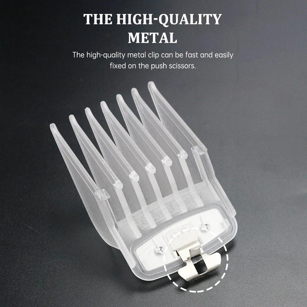 New Arrival Guides Comb Kit Transparent 10 Sizes Hair Clipper Guards Trimmer Clipper Guard Barber Limit Attachment Comb