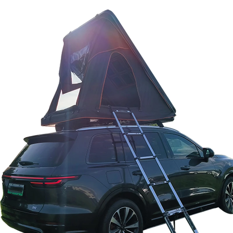Good quality ABS shell triangle roof top tent for pickup trunk bed