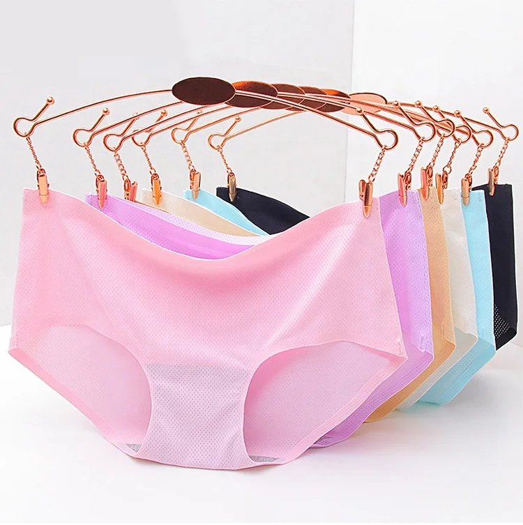 Hot One-piece Seamless Ice Silk Women Panties lady Traceless underwear