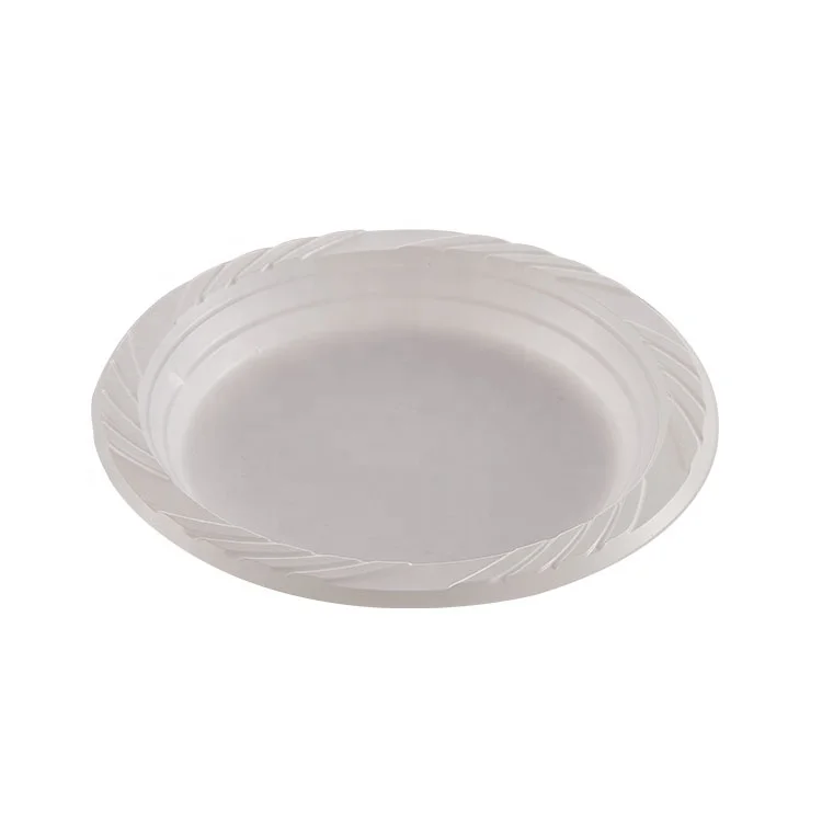 2020 New Arrivals Fashion European Style Cake Plate High Quality Round Cake Plates Party Plastic Disposable Tableware