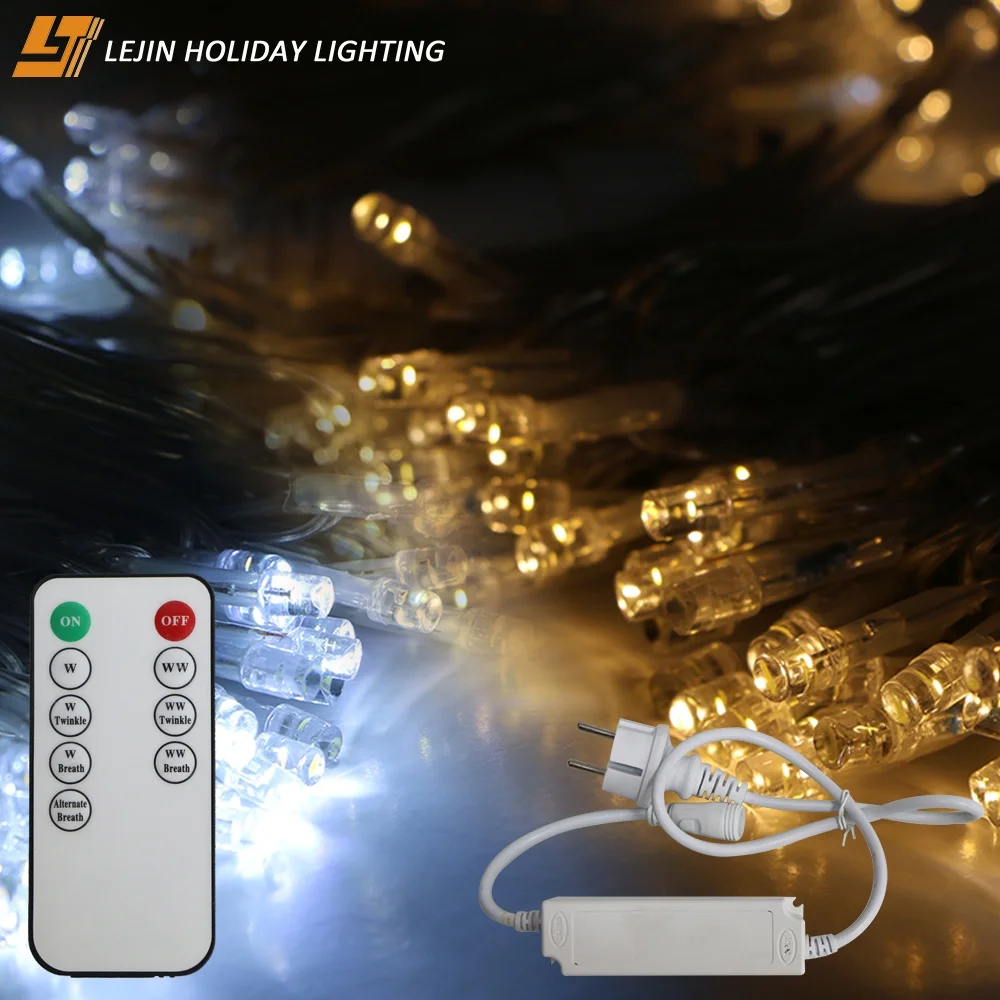 leds two colors twinkle outdoor Christmas lights string for street tree decoration Christmas decorations