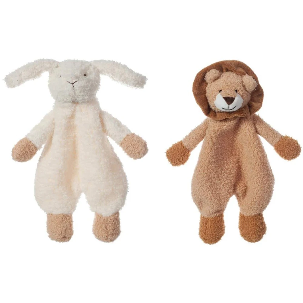 Soft Stuffed Animal Lion Security Blanket Bunny Baby Soothing Infant Soothe Blanket Dinosaur Unisex Pacify Towel