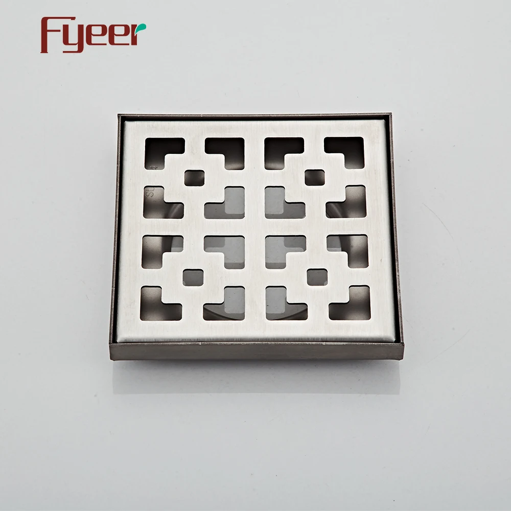 Fyeer 304 из нержавеющей стали квадратная решетка для ванной комнаты