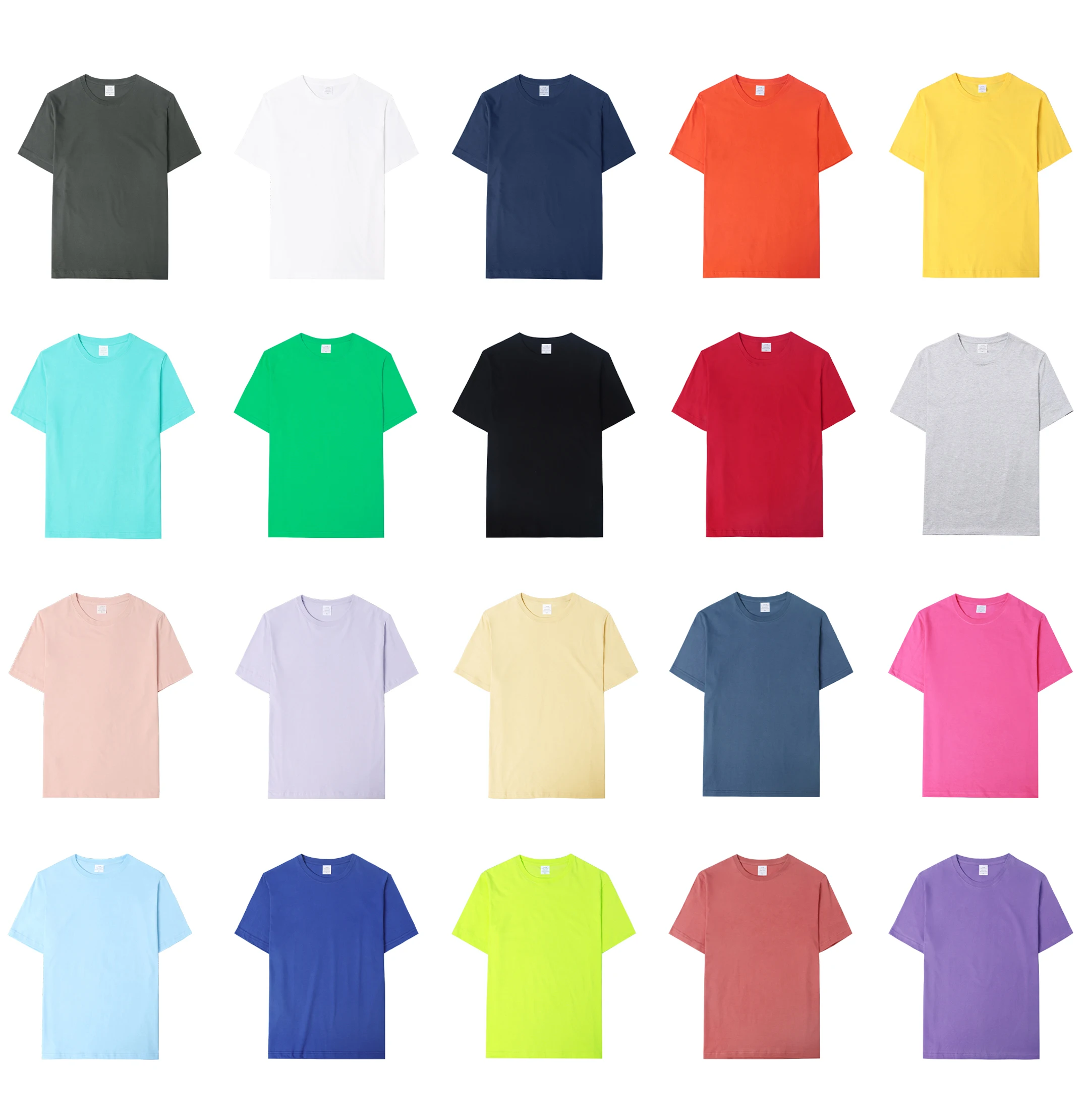 Tee T-Shirt Plain T Shirt Cotton No Labels Clothes Printing Machine Digital Oversized Heavyweight No Brand Poly Cotton T Shirt