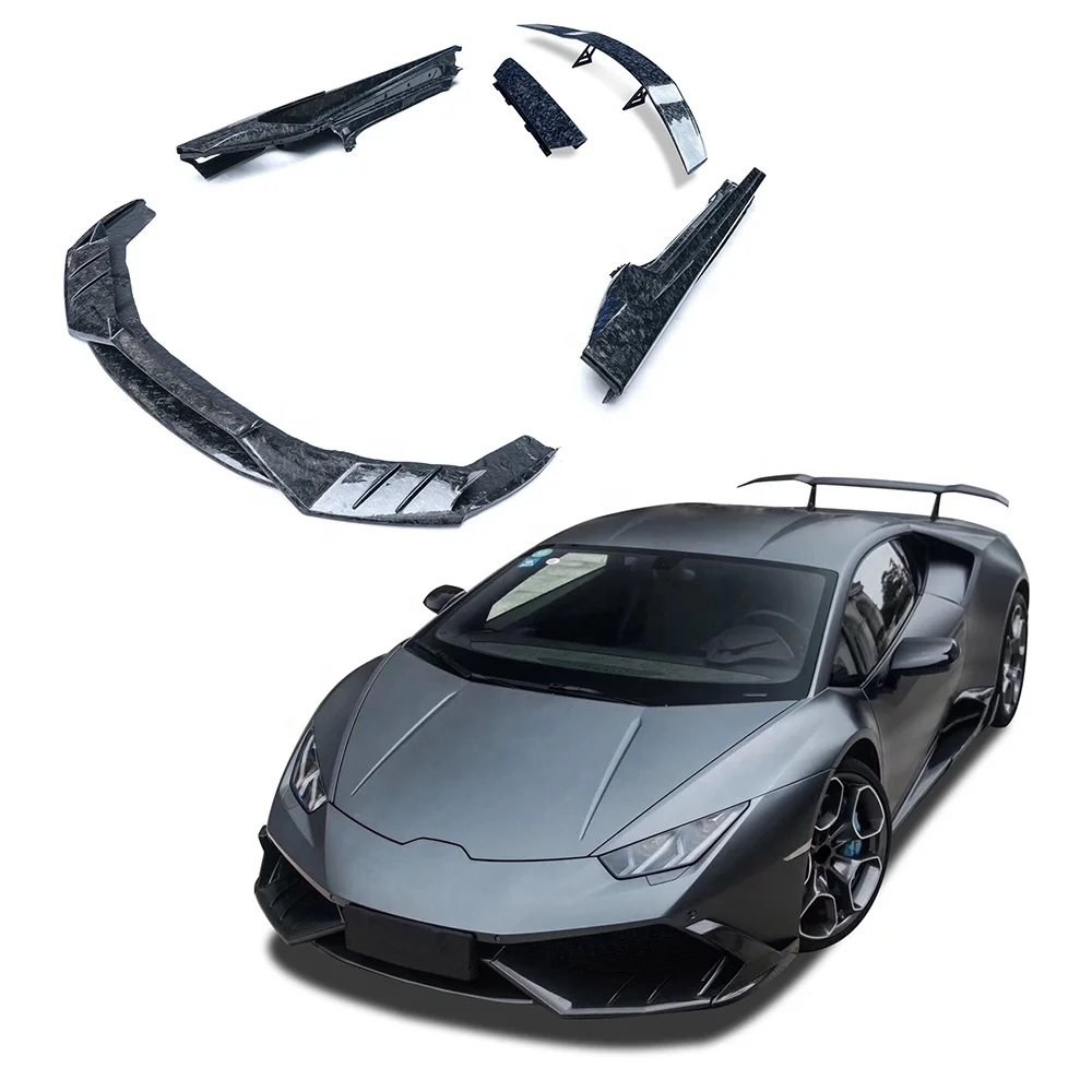 MSY Style Forged Carbon Fiber Rear Diffuser Rear Tail Spoiler LP610 Bodykit For Lamborghini Huracan