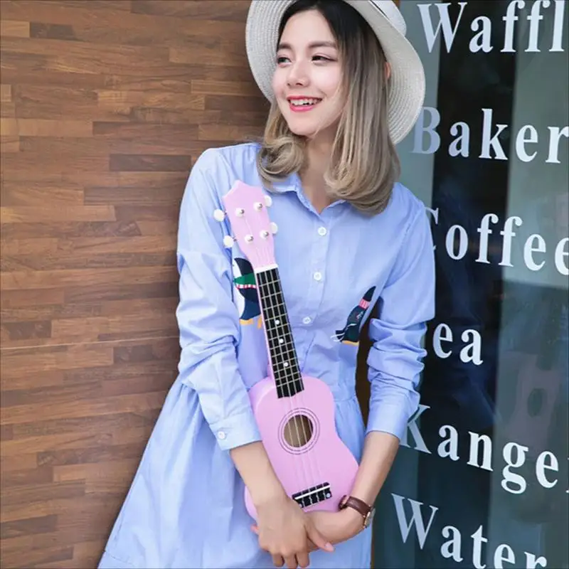 GALYDA Cheap Customized Concert String 21 Inch Solid Wood Ukulele