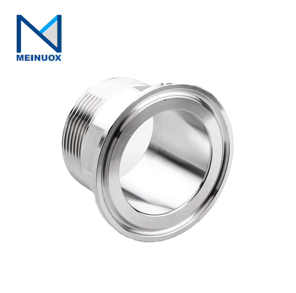 Meinuox Factory Direct Sale Tri Clamp Male Thread DIN Fittings SS304 SS316 Sanitary Food Grade Components Triclamp Ferrules