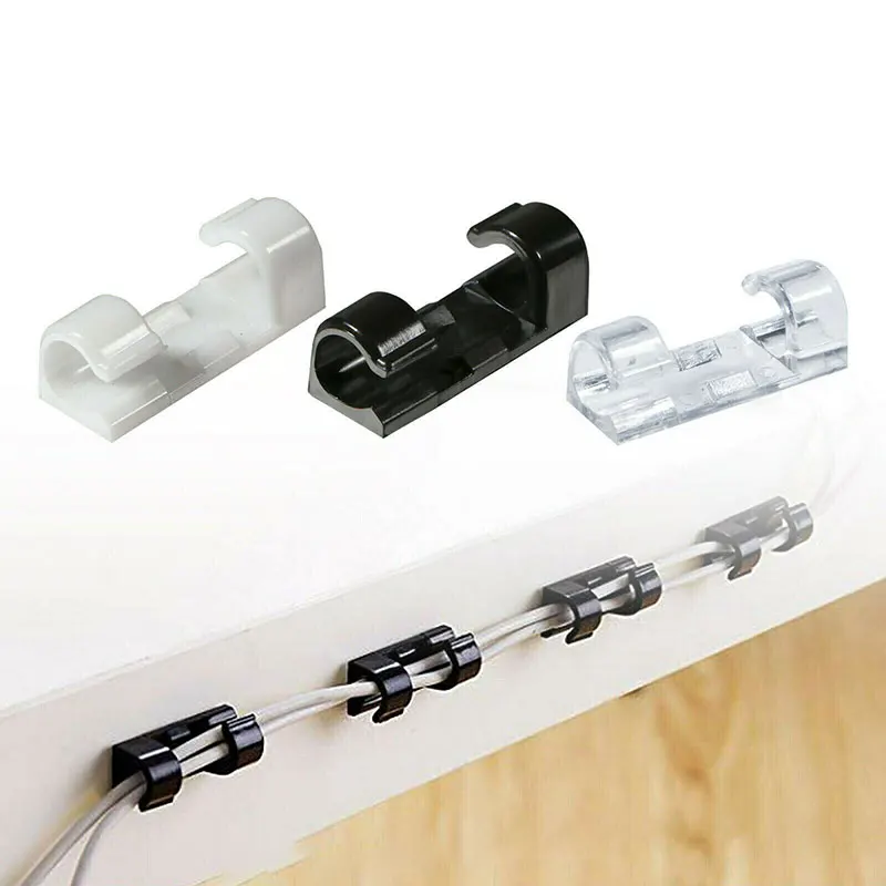 
Pack of 20 Adhesive Cable Holders Cable Organizer Wire Clips Electric Cord Holders Nail free self adhesive buckle  (62522481785)