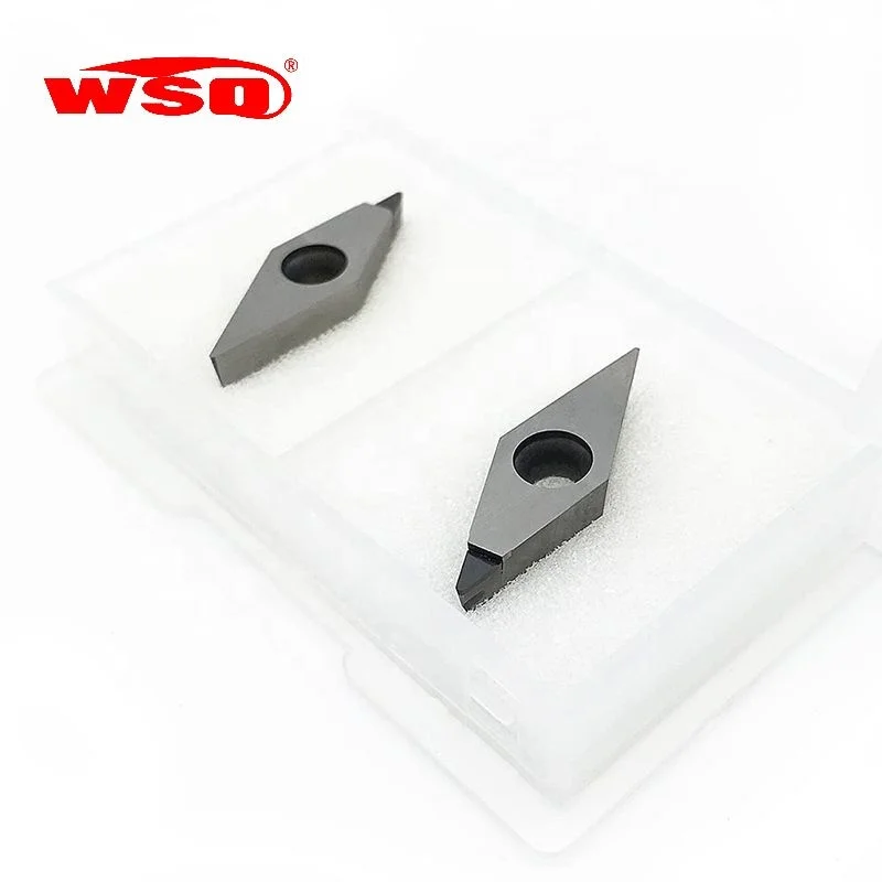 Diamond insert Vcgt 160404 Pcd turning tool carbide insert VCGT160408 VCGT160412 shim pcd turning inserts for cnc lathe machine