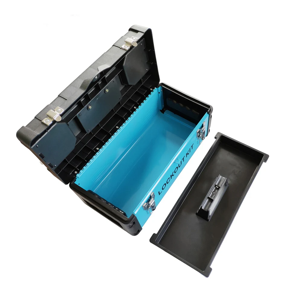 Combination  Portable Safety Group Lockout Box Electrical Lockout Electrical Lockout Tool Kit Station