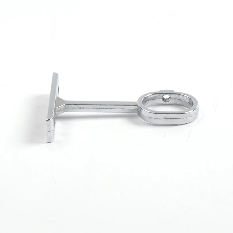 Wardrobe Tube Holder Rail Support Cabinet Fittings Upper Mounted  Wardrobe Metal Hanging Flange Tube Holder