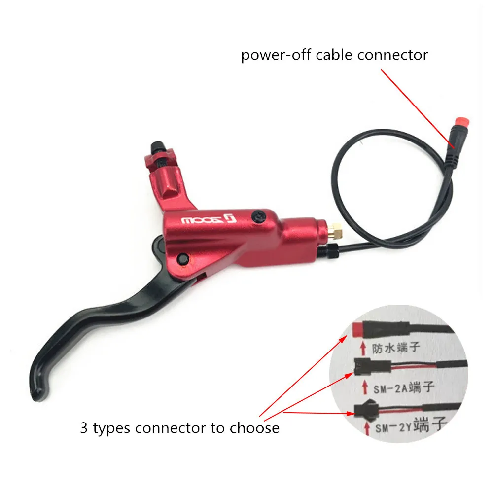 ZOOM HB-876E Power-off Hydraulic Brakes Set 4 Pistons Electric Bike E Scooter Hydraulic Brake Set