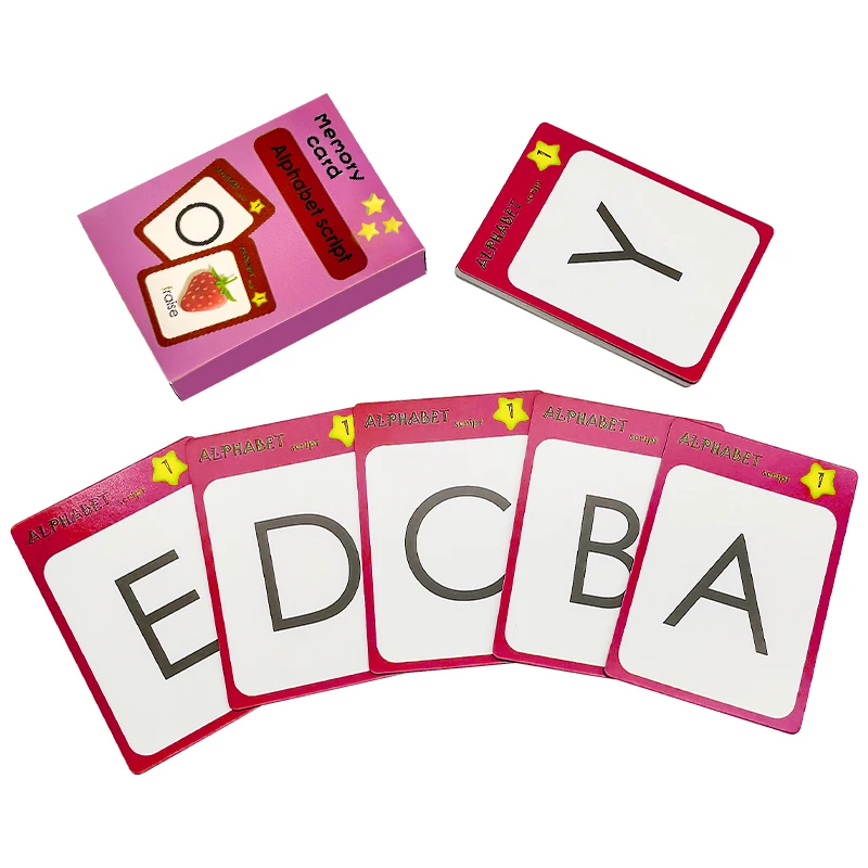 High Quality Kids Educational Literacy Game Playing Memory Graphic Paper Game Cards