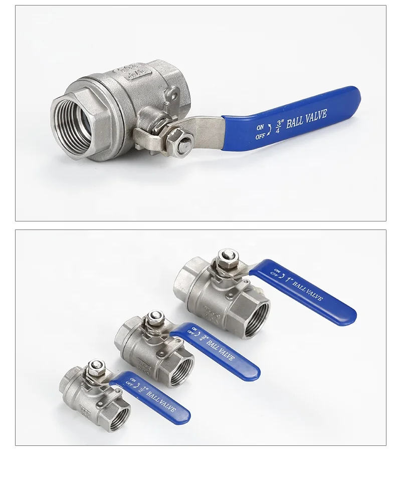 304 ball valve two-piece silk ball valve 4 points medium-sized two-piece female threaded female wire water switch valve