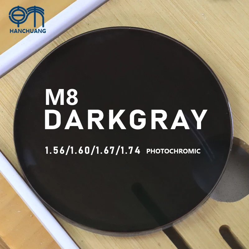High Quality Blue Block 1.56/1.61/1.67 Dark Photo Gray Photochromic Single Vision SHMC Spectacle Lenses
