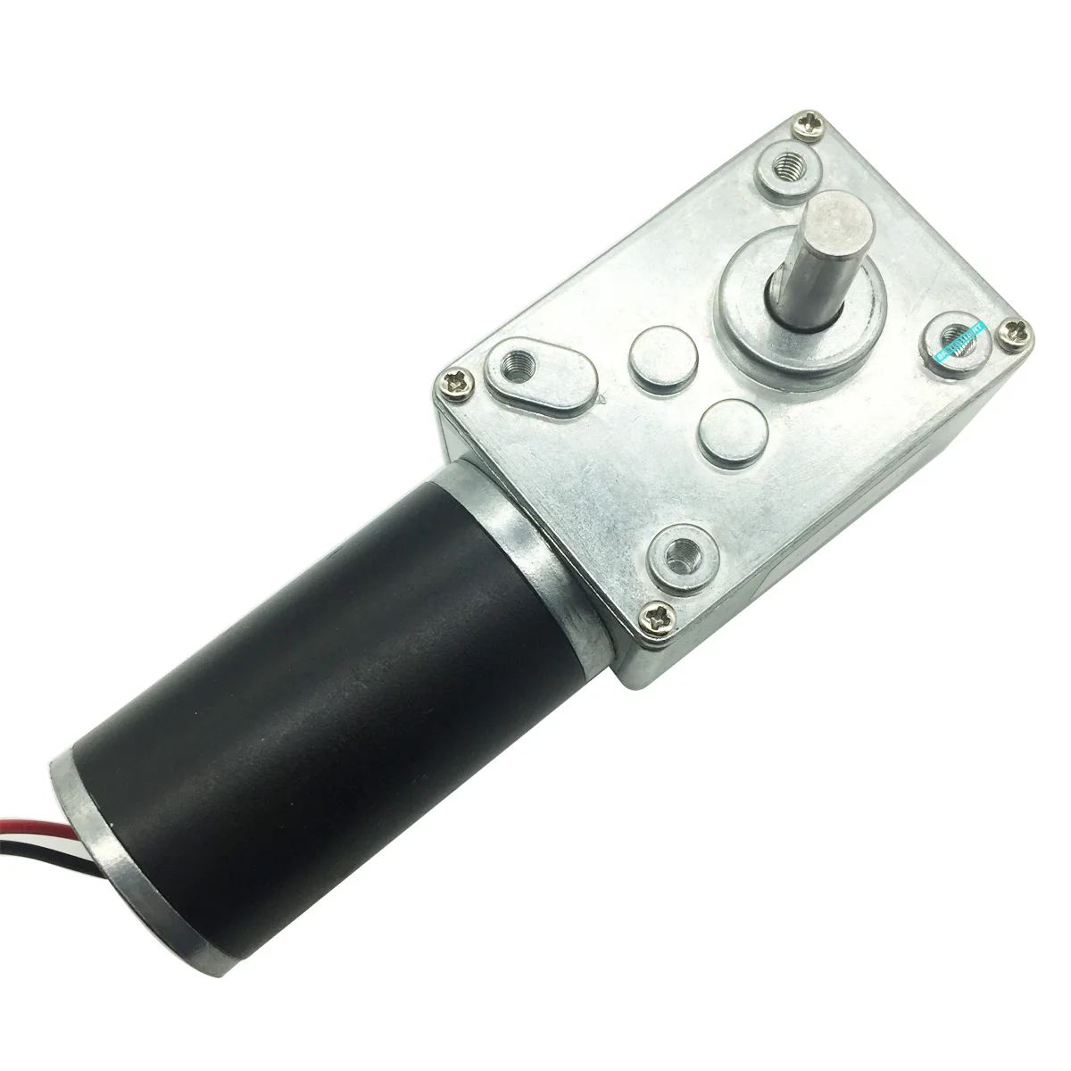 BringSmart 1.6-70kg.cm high torque worm gear motor 24v brush  dc motor 12v low rpm for robot price dc worm geared motor