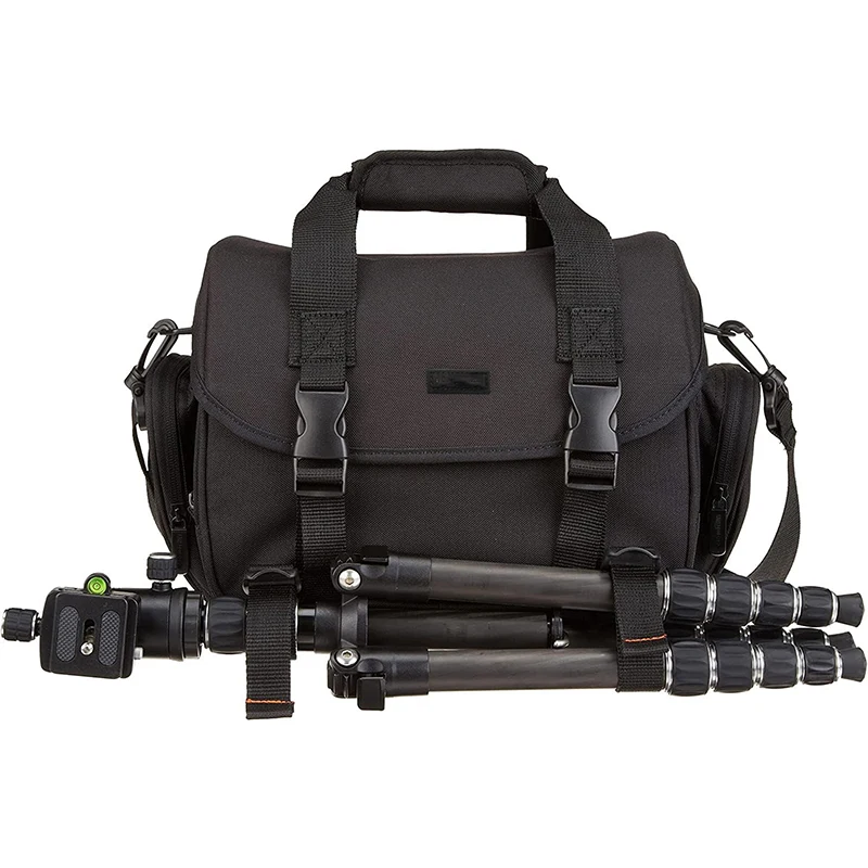 Free sample Camera Bag, SLR DSLR Canvas Crossbody Camera Case, Compact Camera Shoulder Bag with Rain Cover for Women and Men