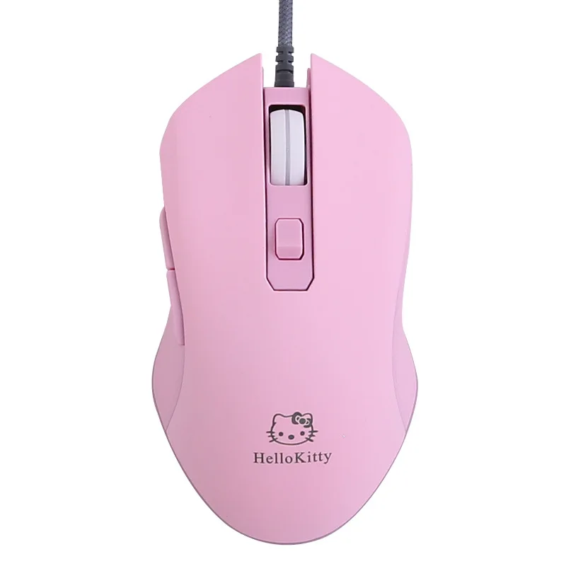 Pink Sailor Moon Hello Kitty Girls With Cute Wired Wireless Two Style Gaming Mouse Desktop Notebook Universal Wireless Mouse