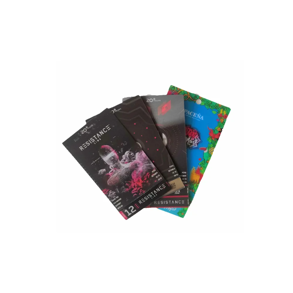 
New fashion oem accept 3D lenticular tickets book 