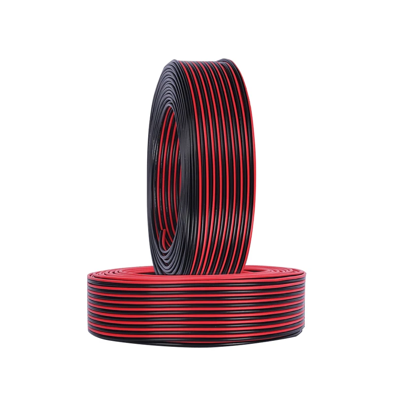 UL2468 18AWG 20 22 24 26 28 AWG 2p Audio Speaker Wire PVC Tinned Copper Flexible Flat Wire
