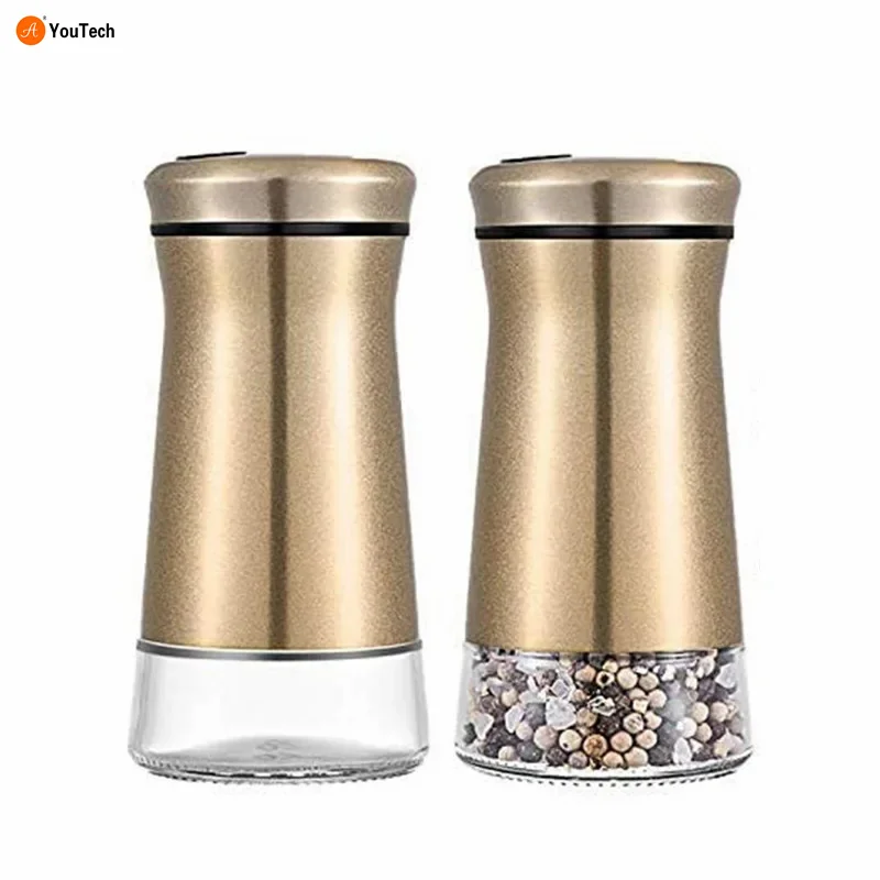 Glass Spice Pepper Shakers Seasoning Bottle Spice Jars Container Kitchen Storage Box