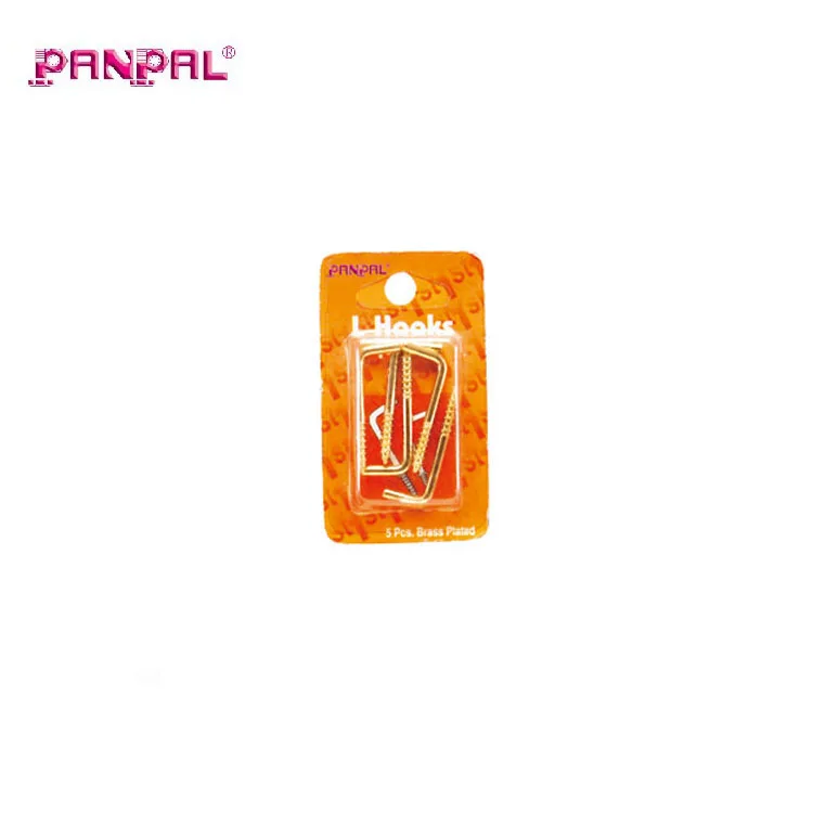 Китай производитель бумажная карта 5 шт. 40 мм латунь покрытием квадратный винт l КРЮК