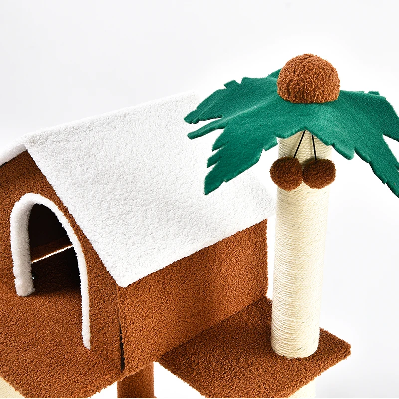 Wholesale Multi-Level With Sisal-Covered Scratching Posts Padded Platform Pet House For Large Cats Cat Tree