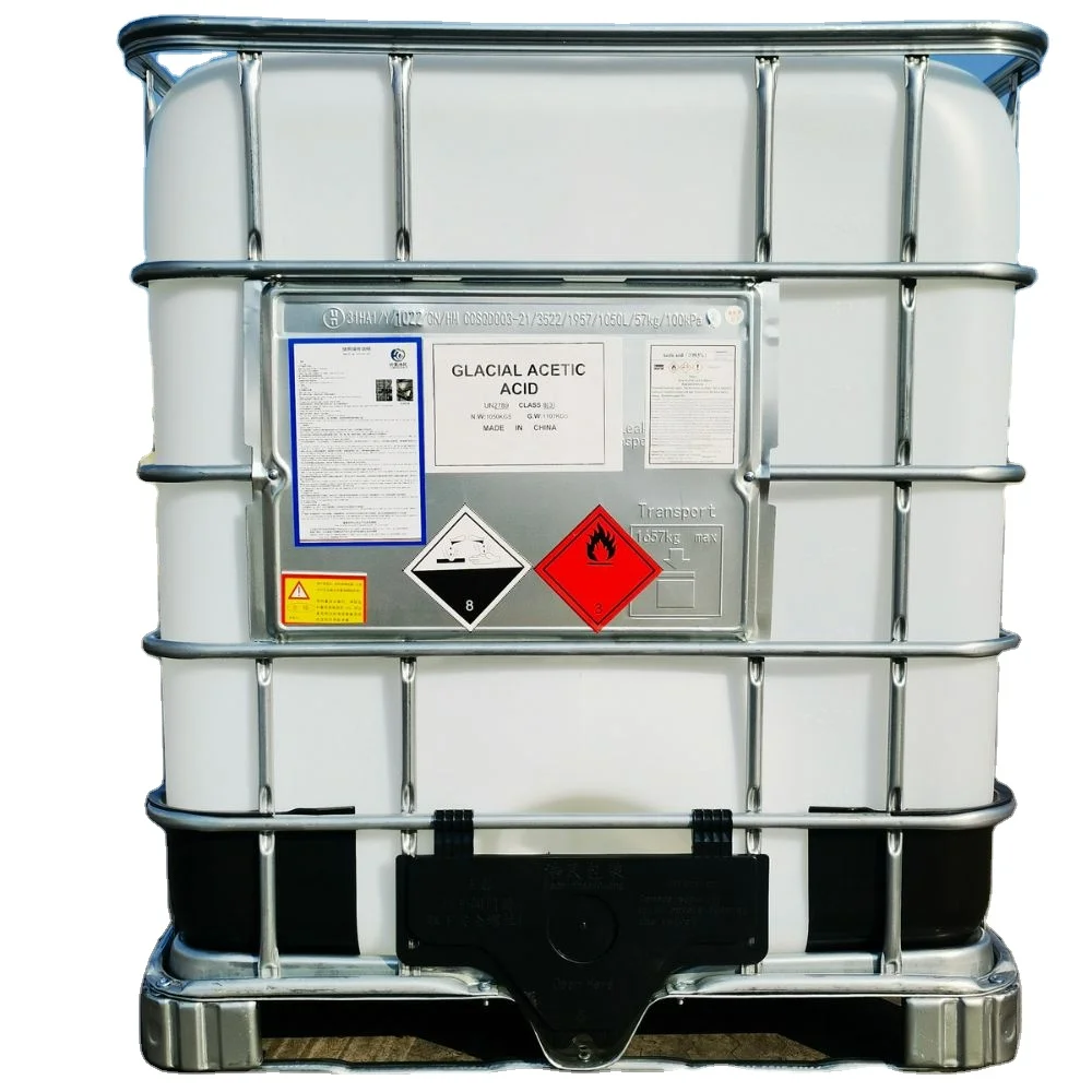China Manufacturer Factory sale high quality acetic acid glacial 99.7%
